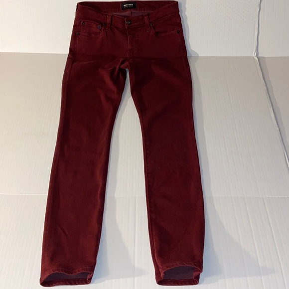 Big Star Maddie Skinny Size 26 R Denim Red Jeans - Picture 1 of 13